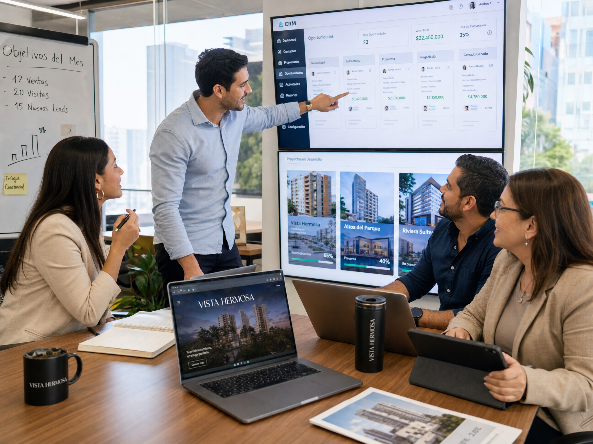 El CRM para todo el que vende proyectos nuevos
